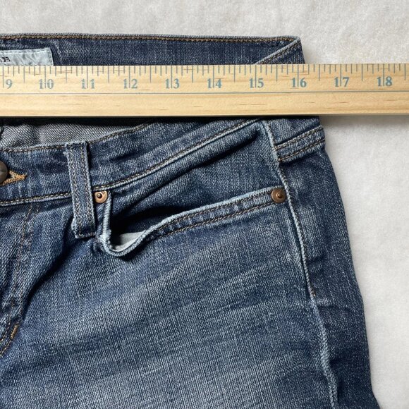 Vintage Joe's Jeans Womens Blue Low Rise Socialite Kicker Cropped Denim Jeans 31 - Picture 6 of 10